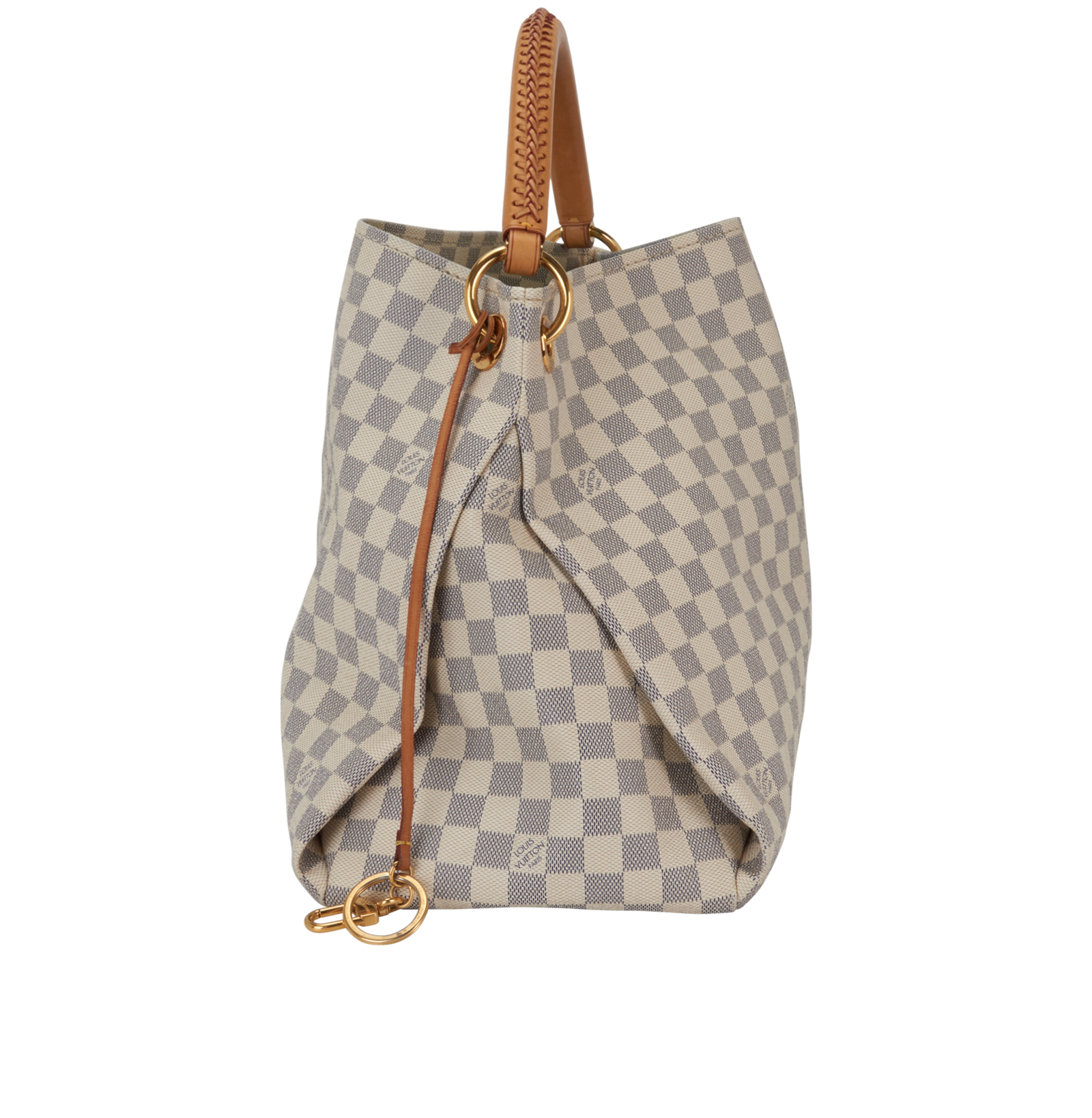 Artsy MM, &pound;1,200, Handbags, Blue/Cream, Canvas, Bottom view